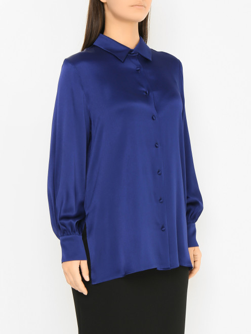 Однотонная блуза с длинным рукавом Marina Rinaldi - МодельВерхНиз