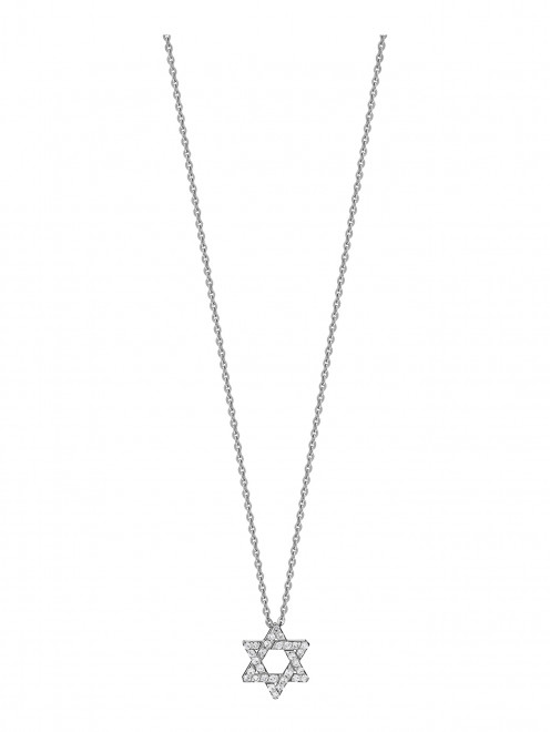 Колье "Звезда Давида" из белого золота Safo Jewelry - Общий вид