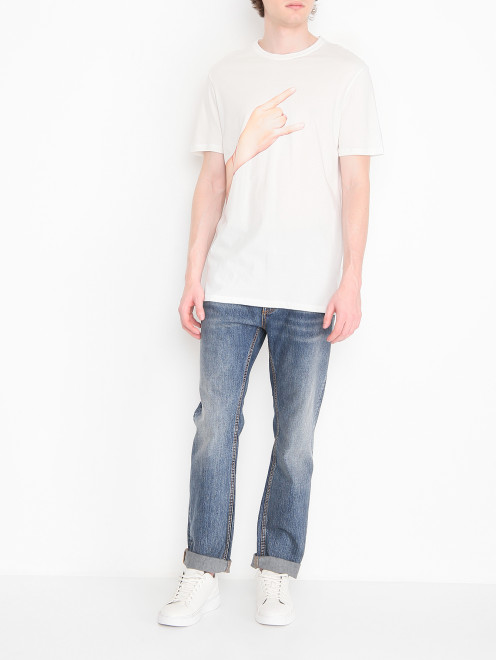 Комплект из 4-х футболок с принтом Isaia - МодельОбщийВид