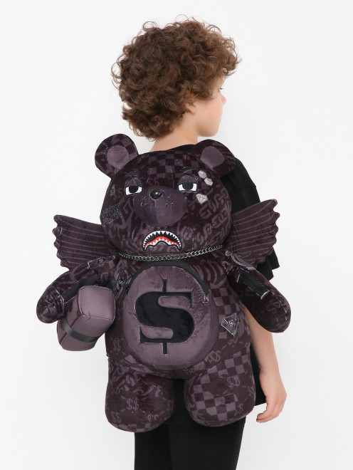 Рюкзак из текстиля в форме медведя Sprayground - МодельВерхНиз