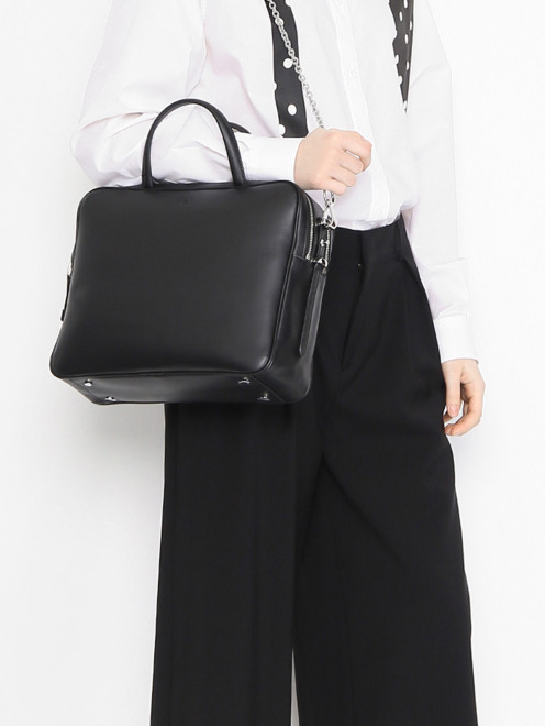 Сумка из кожи Weekend Max Mara - МодельВерхНиз
