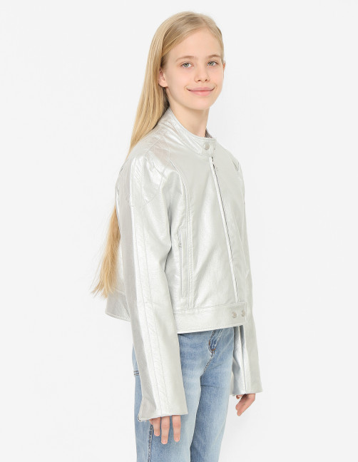 Укороченная куртка с карманами Ermanno Scervino Junior - МодельВерхНиз