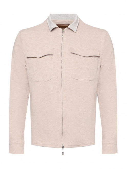 Олимпийка на молнии из хлопка Doriani Cashmere - Общий вид