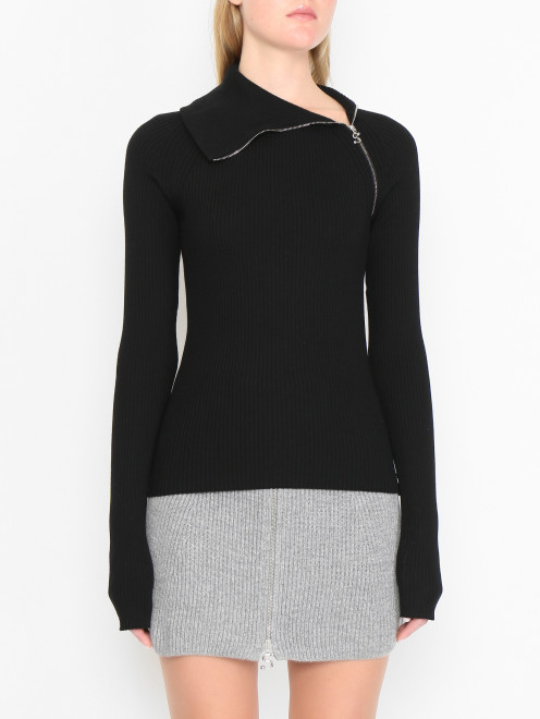 Джемпер из шерсти на молнии Sportmax - МодельВерхНиз