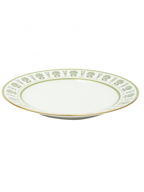Блюдо круглое с орнаментом и золотой окантовкой Ginori 1735 - Обтравка1