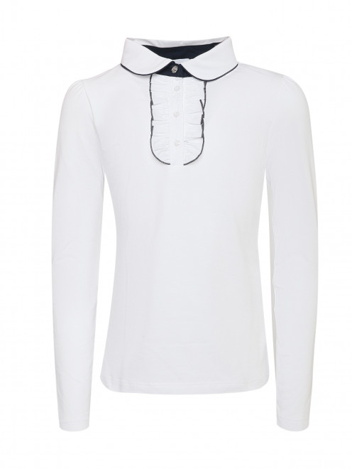 Трикотажная блуза с жабо Aletta Couture - Общий вид