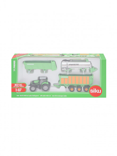 Трактор Дотц Фар с набором прицепов (3 шт.)  Siku - Общий вид