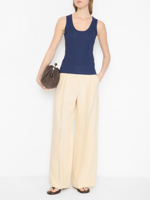 Трикотажный топ на широких бретелях Weekend Max Mara - МодельОбщийВид