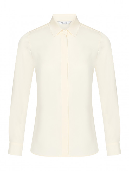 Блуза из шелка на пуговицах Max Mara - Общий вид