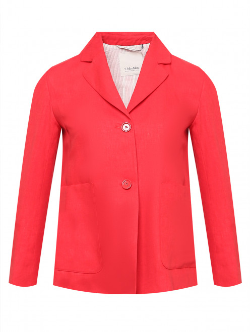 Однобортный жакет из льна Max Mara - Общий вид