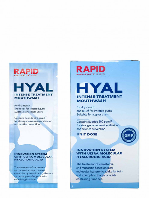 Набор саше ополаскивателя для полости рта Rapid Hyal, 10 мл * 20 шт Montcarotte - Обтравка1