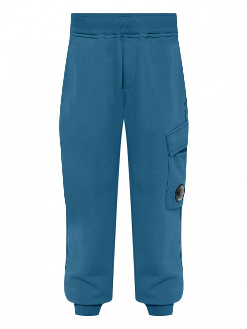 Трикотажные брюки-джоггеры с накладным карманом C.P. Company - Общий вид