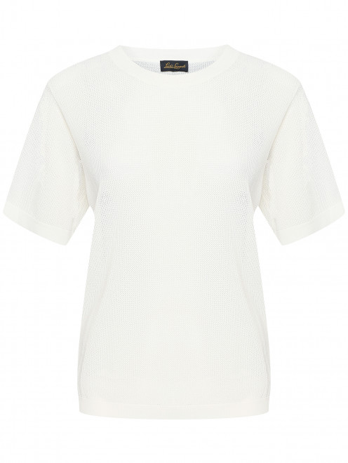 Трикотажная футболка из смесовой вискозы Luisa Spagnoli - Общий вид
