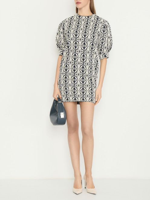 Трикотажное платье из жаккардового хлопка Max Mara - МодельОбщийВид