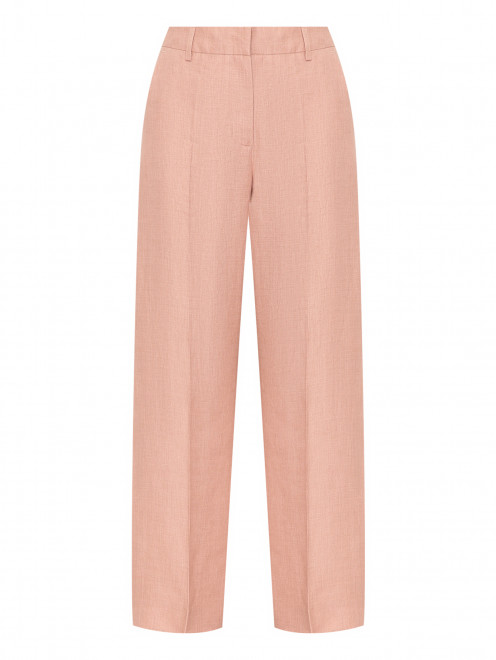 Льняные брюки прямого кроя Weekend Max Mara - Общий вид