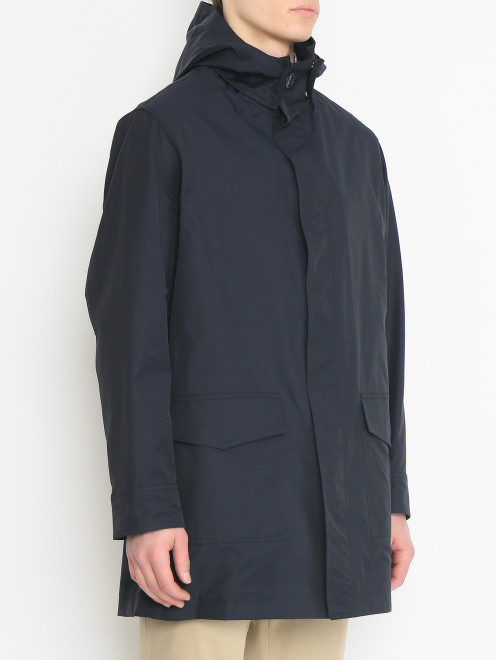 Куртка из смешанного хлопка с капюшоном Manzoni 24 - МодельВерхНиз