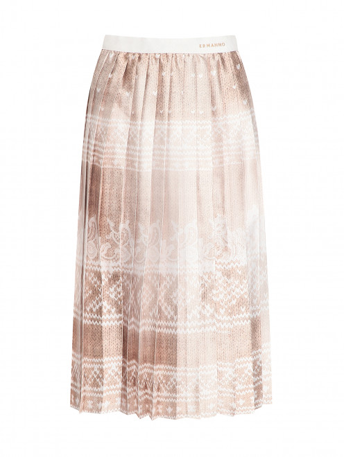 Плиссированная юбка с узором Ermanno Firenze - Общий вид