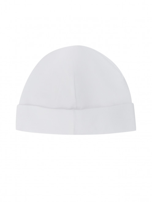Хлопковая шапка с вышивкой Il Gufo - Обтравка1