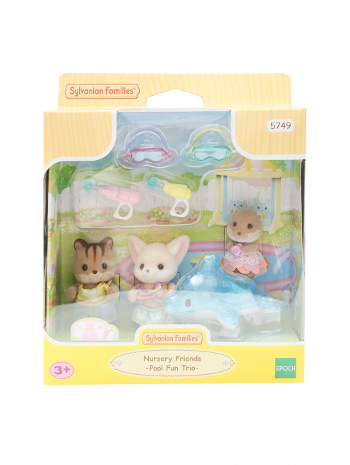 Малыши и аксессуары для бассейна Sylvanian Families - Общий вид