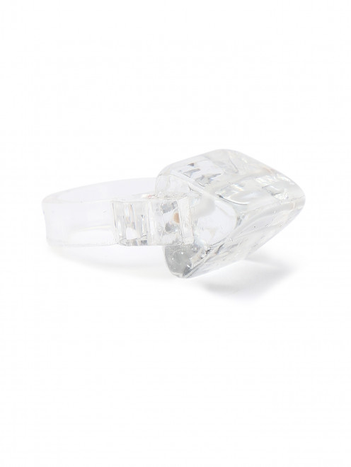Прозрачное кольцо с декором Невесомость - Общий вид
