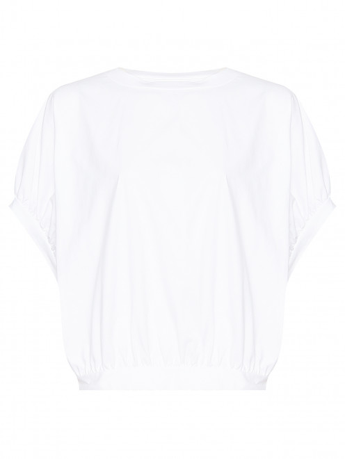 Однотонная футболка из хлопка Liviana Conti - Общий вид