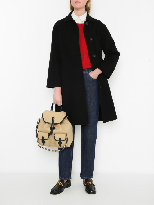 Комбинированный рюкзак из текстиля Weekend Max Mara - МодельОбщийВид