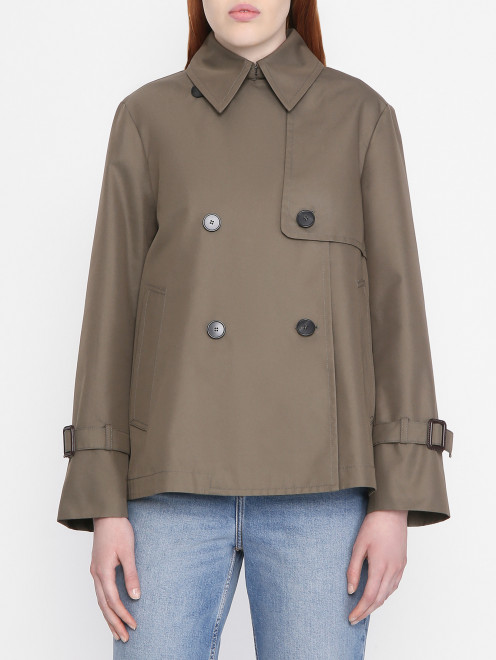 Укороченный тренч с карманами Weekend Max Mara - МодельВерхНиз