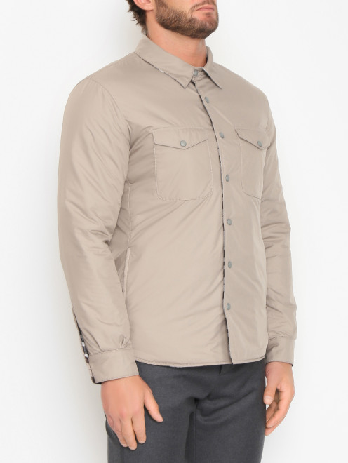 Двухсторонняя утепленная куртка-рубашка Fradi - МодельВерхНиз