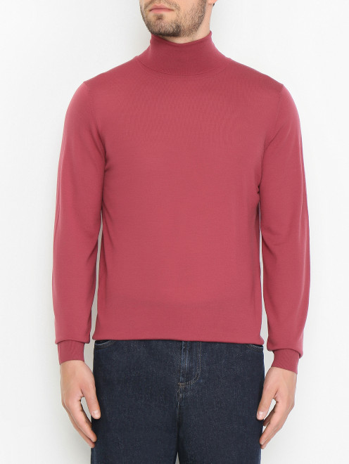 Водолазка из шерсти мелкой вязки Piacenza Cashmere 1733 - МодельВерхНиз