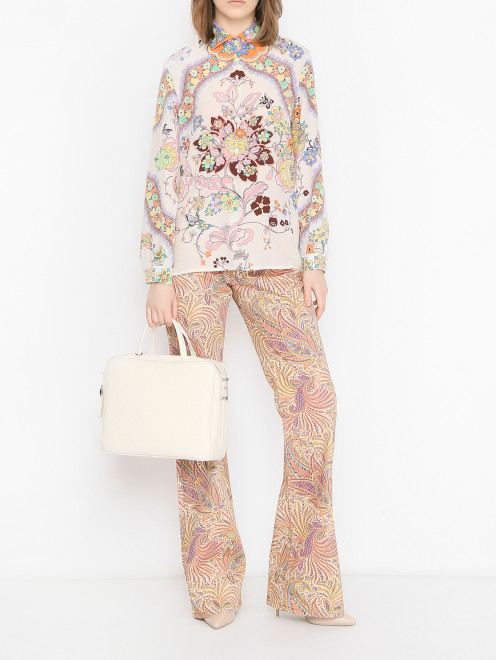 Базовая сумка из кожи Weekend Max Mara - МодельОбщийВид