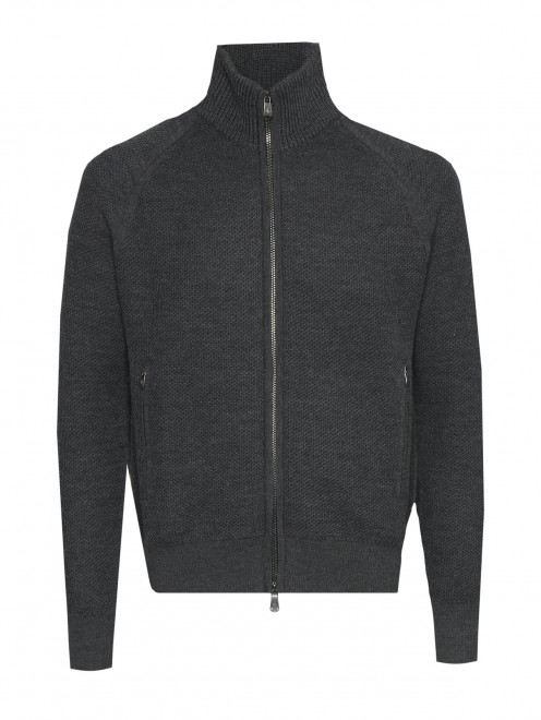 Кардиган из шерсти на молнии Piacenza Cashmere 1733 - Общий вид