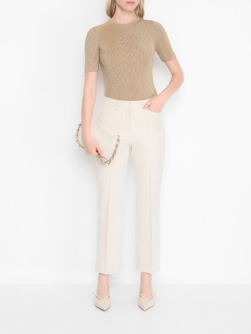 Брюки укороченные со стрелкой Max Mara - МодельОбщийВид