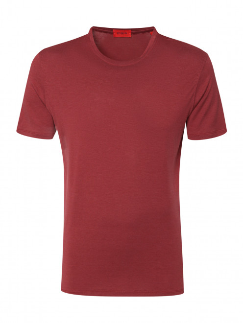 Базовая футболка из шелка и хлопка Isaia - Общий вид