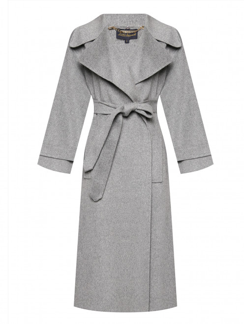 Пальто из шерсти с поясом Luisa Spagnoli - Общий вид