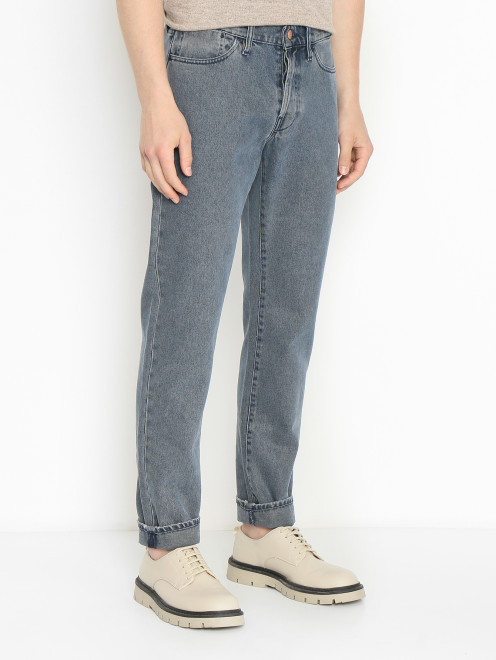 Прямые джинсы из хлопка 3x1 - МодельВерхНиз