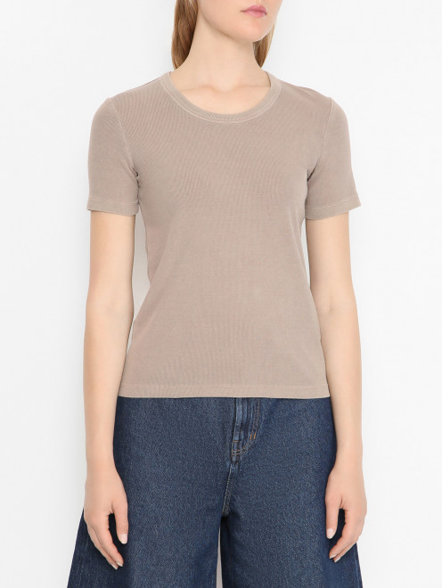 Трикотажный топ в рубчик Weekend Max Mara - МодельВерхНиз