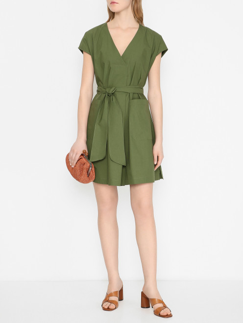 Свободное платье-миди с карманами Weekend Max Mara - МодельОбщийВид