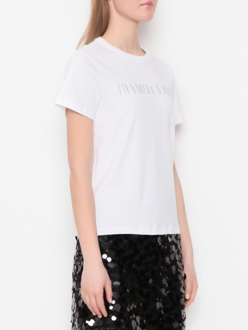 Футболка с логотипом Helmut Lang - МодельВерхНиз