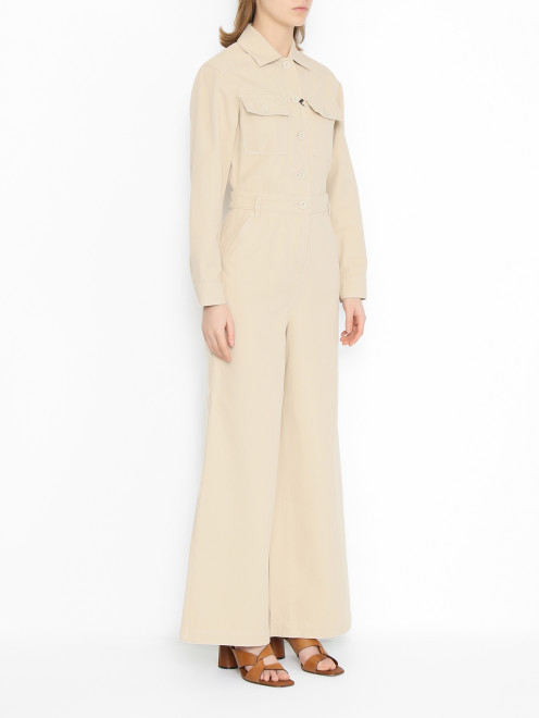 Комбинезон из денима на пуговицах Weekend Max Mara - МодельВерхНиз