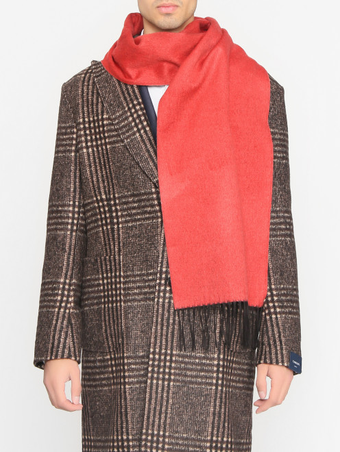 Шарф из шелка и кашемира Piacenza Cashmere 1733 - МодельОбщийВид