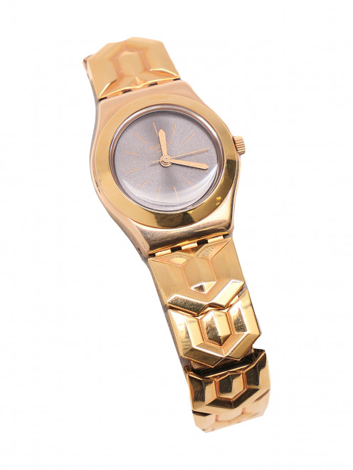 Часы кварцевые с браслетом из стали Swatch - Обтравка1