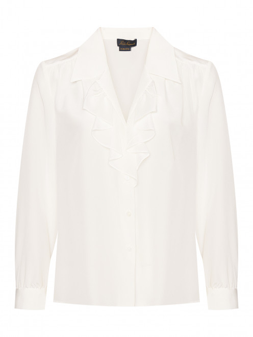 Блуза из шелка с воланами и V-образным вырезом Luisa Spagnoli - Общий вид