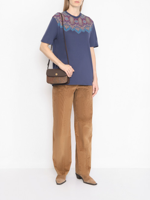 Футболка с узором пейсли Etro - МодельОбщийВид