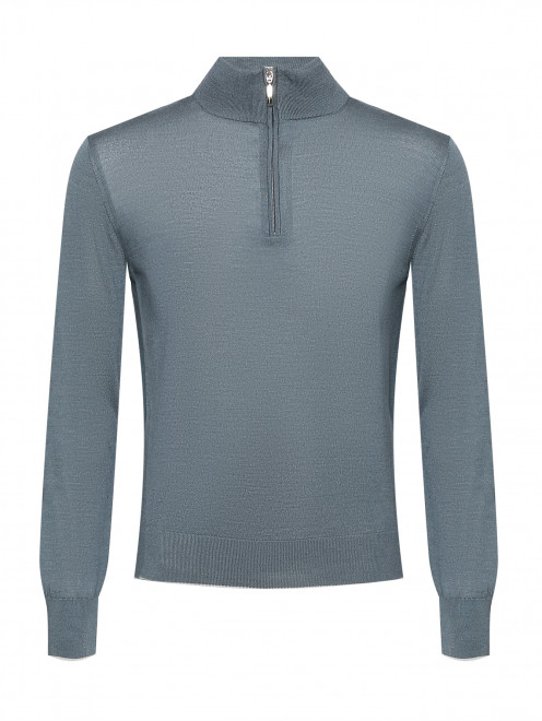 Кардиган с замком воротником из шерсти и шелка Doriani Cashmere - Общий вид