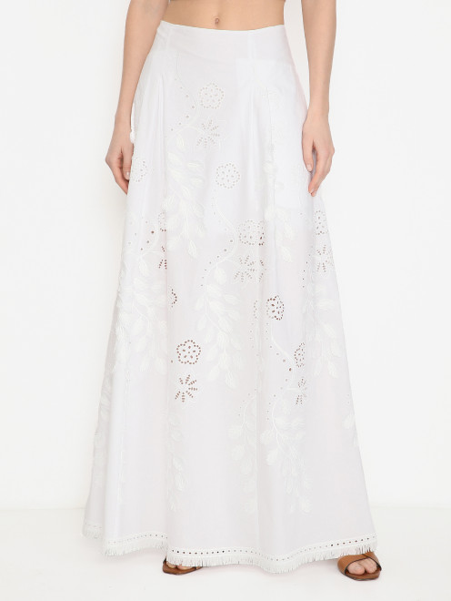 Юбка-макси с вышивкой Alberta Ferretti - МодельВерхНиз