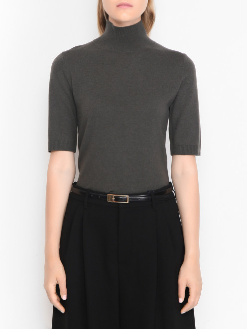 Джемпер из шерсти с короткими рукавами Max Mara - МодельВерхНиз