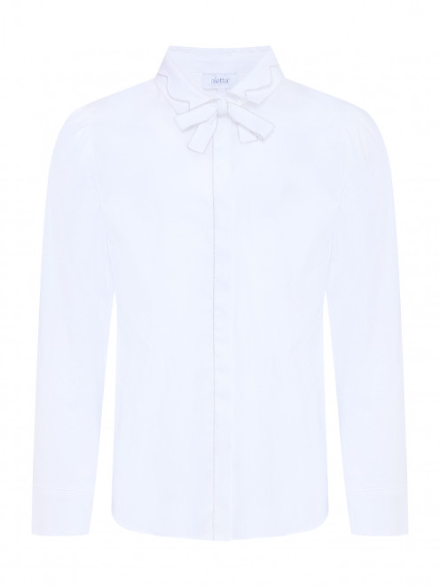 Блуза из хлопка с бантом Aletta Couture - Общий вид