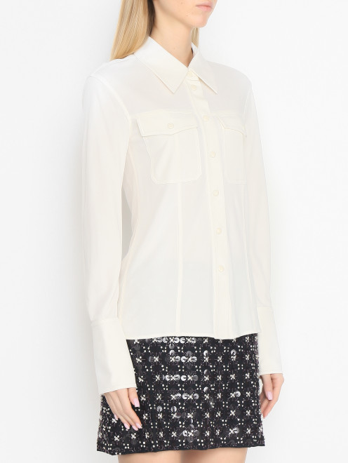 Блуза из трикотажа с карманами Helmut Lang - МодельВерхНиз