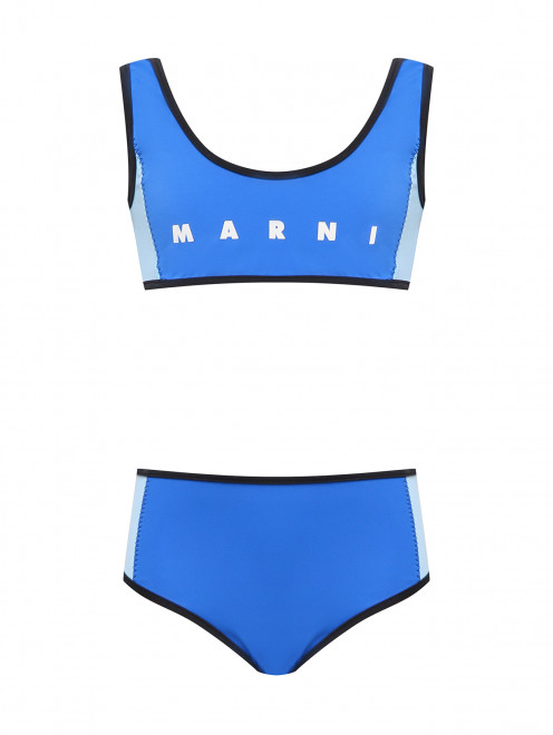 Купальник из комбинированной ткани Marni - Общий вид