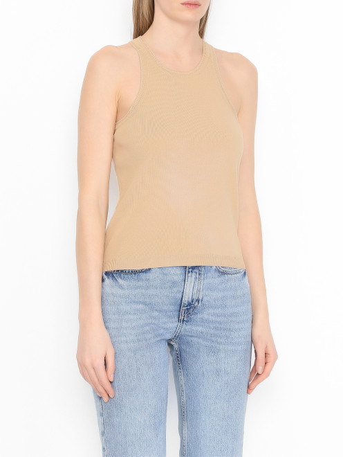 Трикотажный топ из хлопка Max Mara - МодельВерхНиз